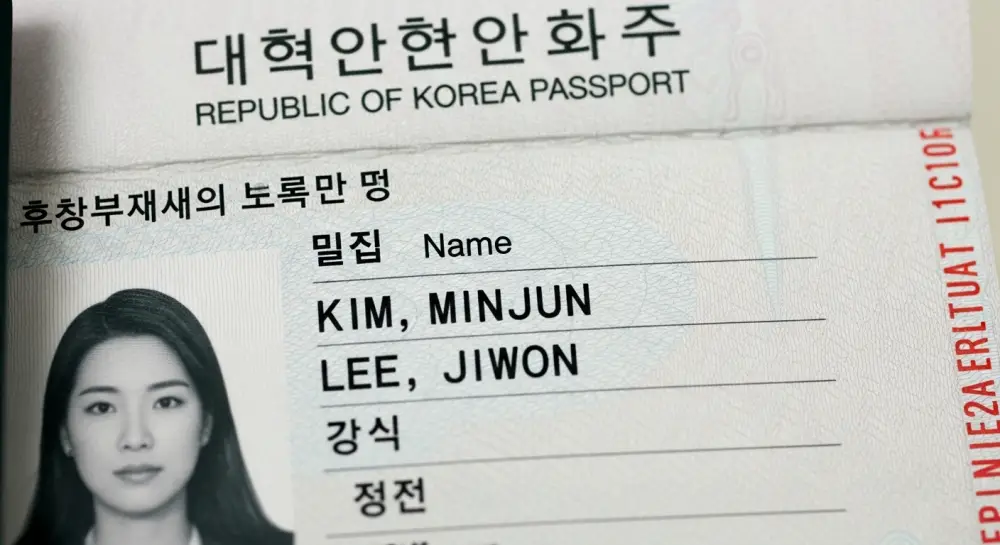 해외여행을 위한 여권