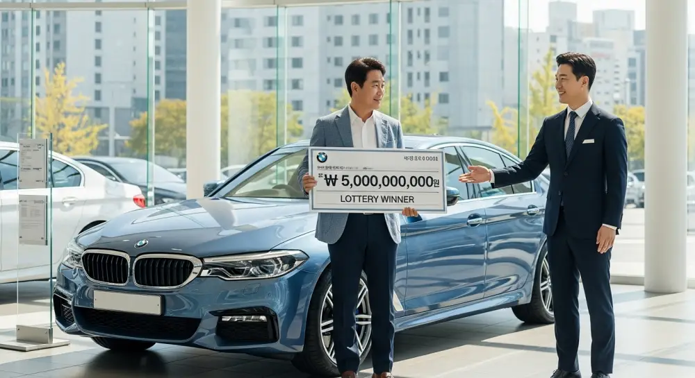 1등 당첨금 수령