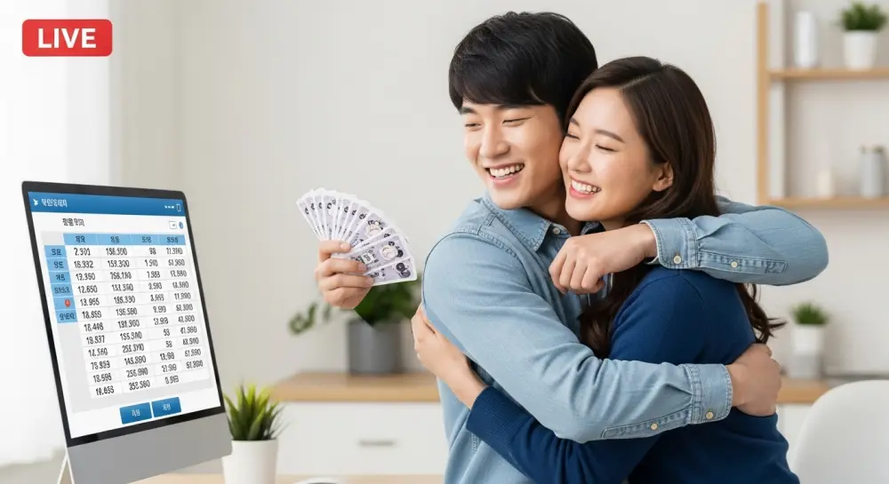 로또 당첨 후 기쁨