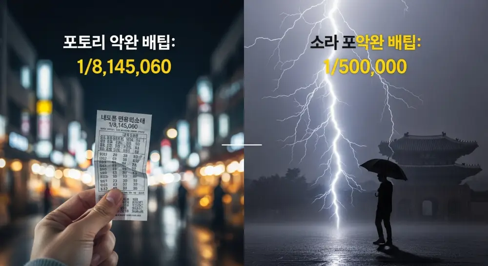 로또 1등 당첨 확률
