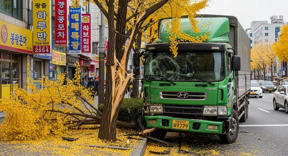 교통사고로 인한 시설물 파손