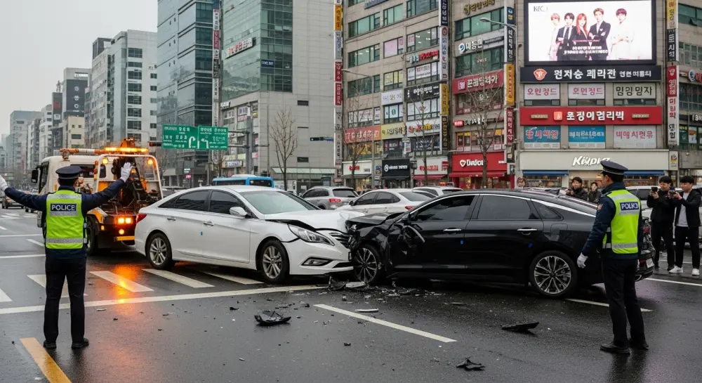 교통사고로 인한 파손