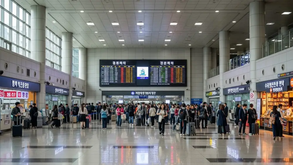 강남 고속버스터미널 내부