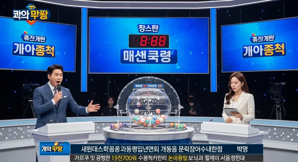 로또 당첨 중계방송