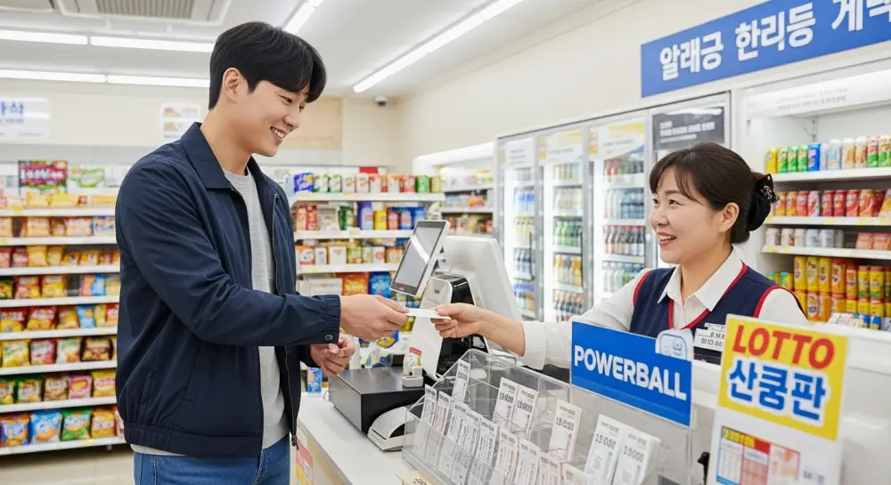 로또를 구입하고 있음