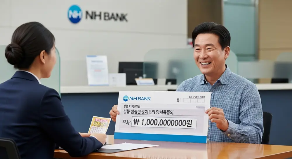 로또 당첨 이후 은행 방문