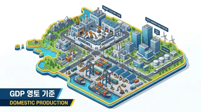 GDP는 영토 기준으로 산출