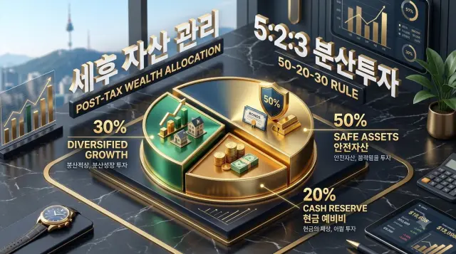 당첨금 수령 후 분산 투자내역