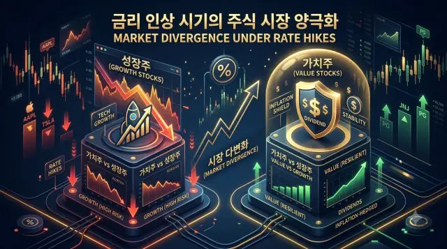인플레이션시 주식시장은 양극화