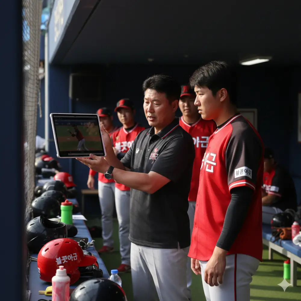 불꽃야구 선수들의 훈련