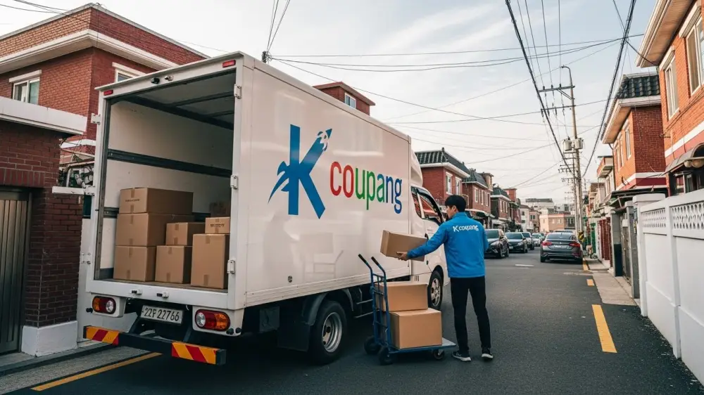 쿠팡 배달 트럭