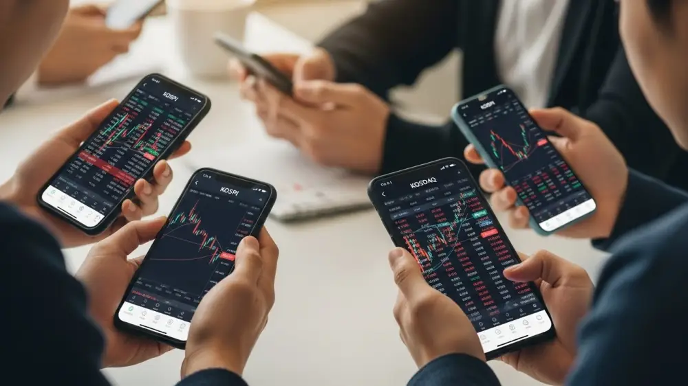 수수료 한시 인하로 인하여 모바일 거래 급증