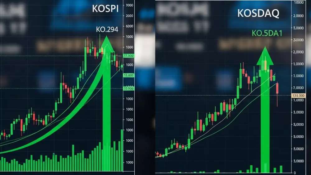 주식시장 상승장 그래프