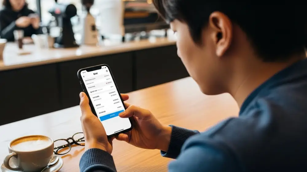 모바일로 예금 조화 중