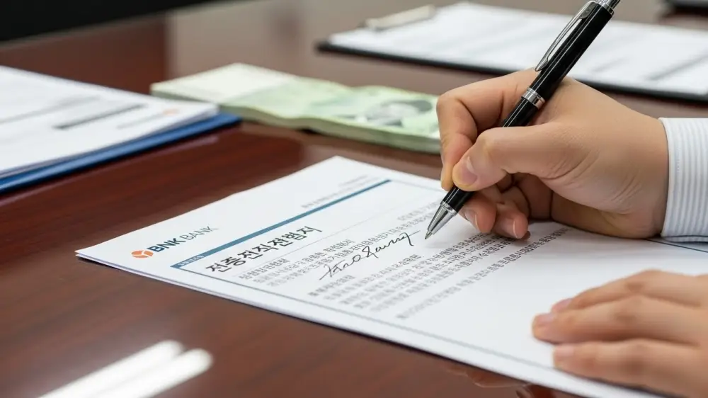 BNK금융 특판예금 가입 신청서