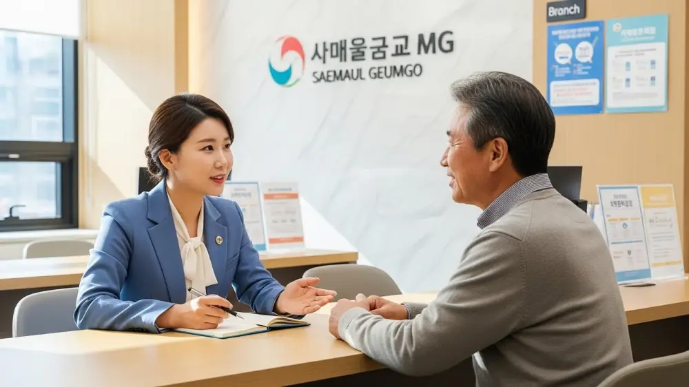 새마을금고 예금금리 상담 중