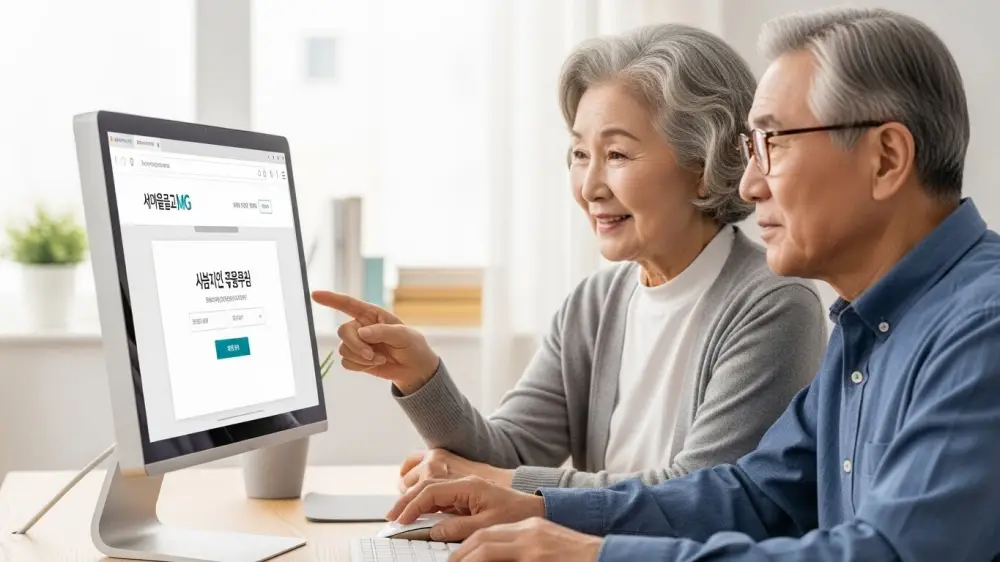 컴퓨터를 통하여 새마을금고 예금금리를 조회