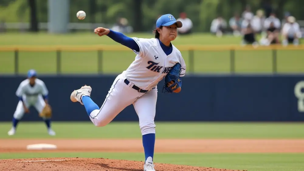 미쳤대도 여자야구 투구