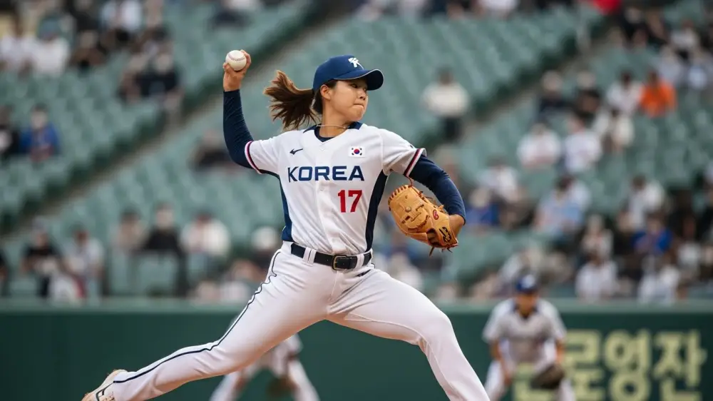 미쳤대도 여자야구 힘찬 투구