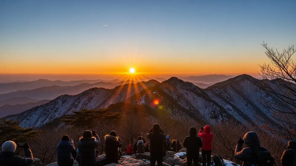 서울 근교 해돋이 명소 아차산의 장엄한 풍경