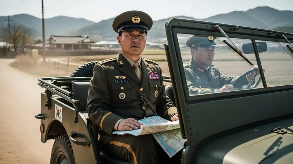 지프차의 초급 간부