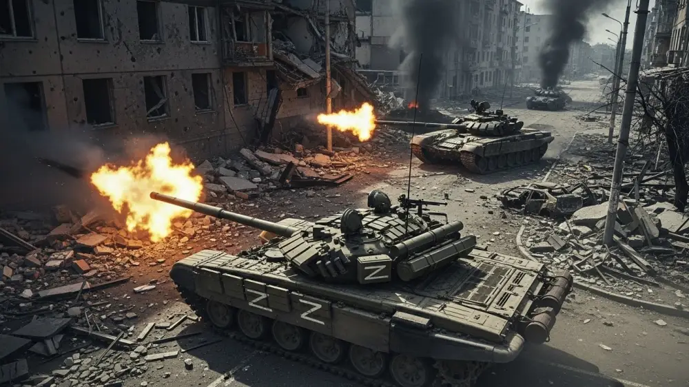 우크라이나 전쟁 중 탱크