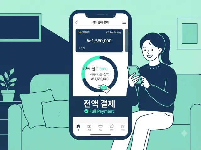 신용카드 한도 비율과 전액 결제 습관