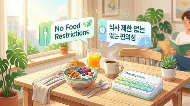 비만 치료체는 식사 제한이 없는 편의성을 높임