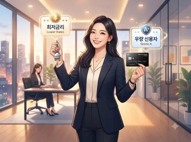 신용점수 상승에 따른 금리 인하 혜택