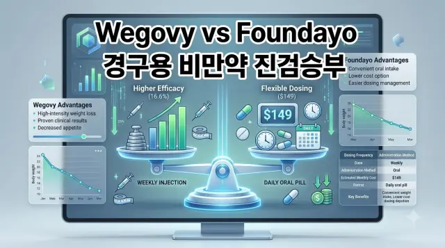 경구용 비만약 위고비 정과 파운다요