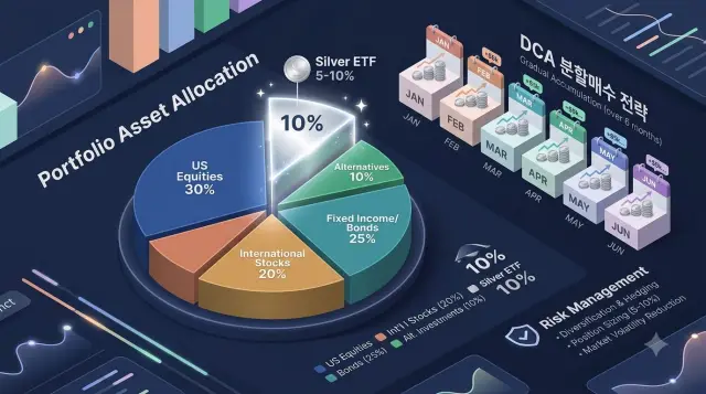 KODEX 은선물 ETF 등 은 투자는 전체 자산의 10% 내외로 투자