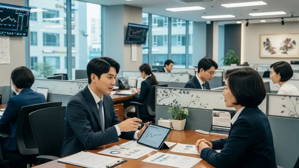 국민연금 조기수령을 상담하는 중