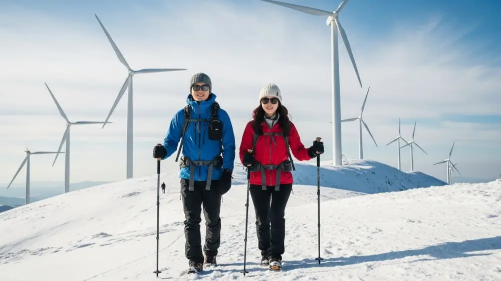 겨울 눈꽃산행 여행지 선호지 선자령