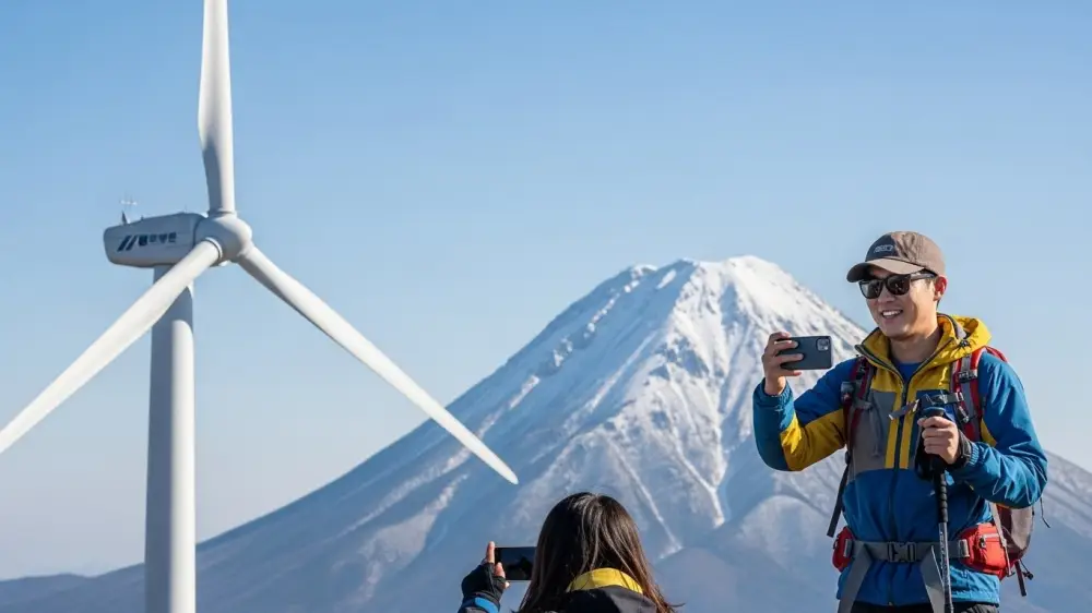 대관령 선자령 겨울 눈꽃산행 중 사진 촬영