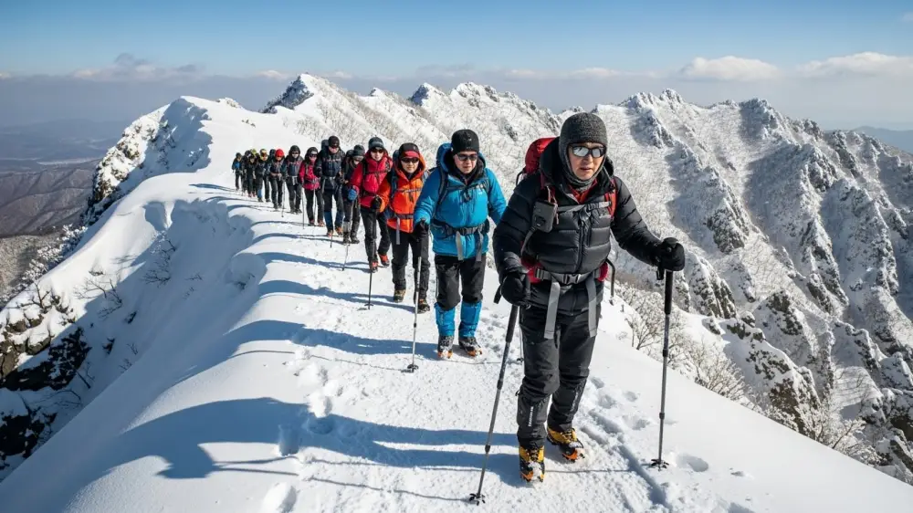 겨울 눈꽃산행 여행지 소백산