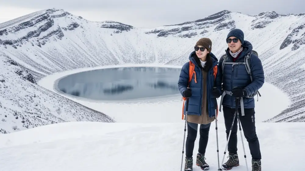 겨울 눈꽃산행 여행지 한라산