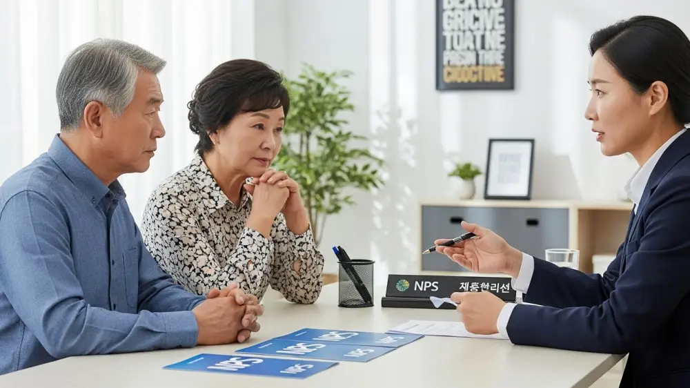 기초연금 소득인정액 증가를 상담 중