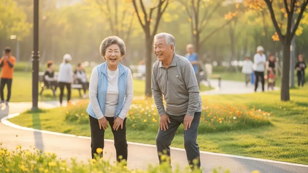 기초연금을 수급하는 노년 부부