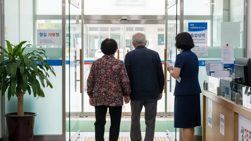 기초연금 준비 체크리스트 제출 이후 집으로 돌아가는 노부부