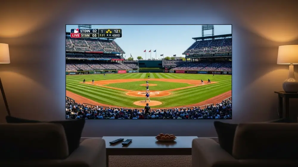 TV에서 야구여왕 중계 방송