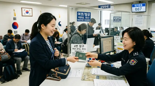 전자 여권 발급 신청