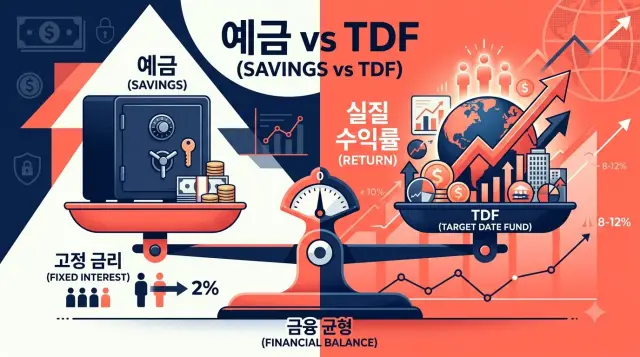 TDF와 예금의 비교