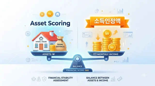 가구 유형별 소득인정액 기준 비교