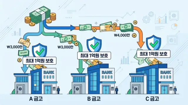 새마을금고 예금보호한도 적용시 각 금고별 최대 1억원