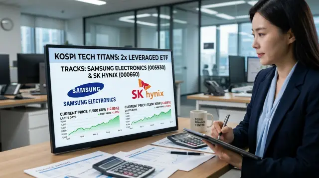 삼성전자와 SK하이닉스 단일종목 레버리지 투자하고 있음