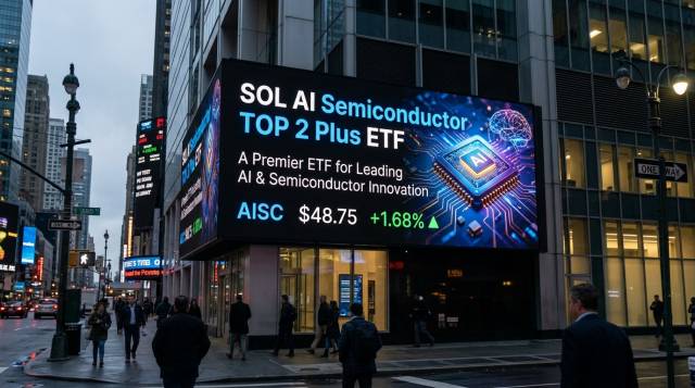 SOL AI반도체TOP2플러스 ETF 전광판