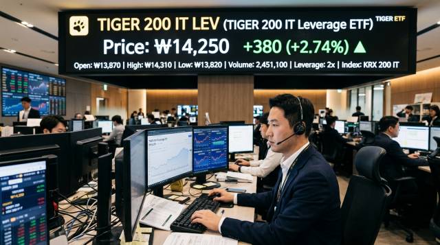 TIGER 200IT레버리지 거래중인 투자자