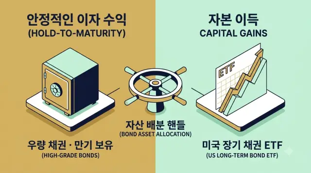 금리와 채권 가격으로 인한 이득 도표