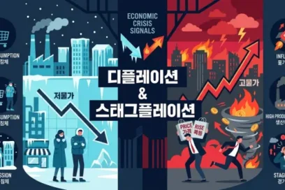 디플레이션과 스태그플레이션 뜻 완벽 정리: 인플레이션보다 무서운 경제 위기 신호
