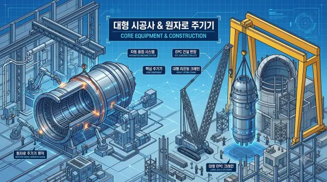 원전 건설을 위한 대형 시공사 등